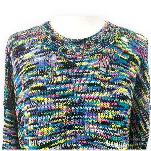 525 America Distressed multicolor sweater - Picture 3 of 4